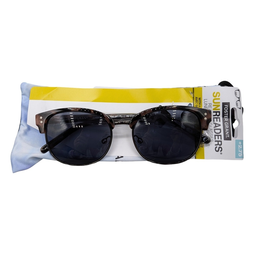 Foster Grant SunReaders Brown Tortoise Reading Sunglasses +2.75 5013830-275.MCV